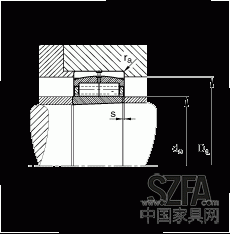 圓柱滾子軸承 F-800485.ZL-K-C5, 特殊軸承，浮動軸承，雙列，錐孔，錐度1:12，可分離，帶保持架
